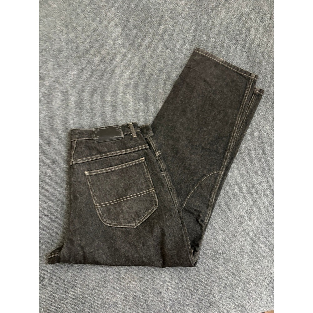 Marithe Francois Girbaud Black Shuttle Jeans Baggy Vintage 36x32 501004